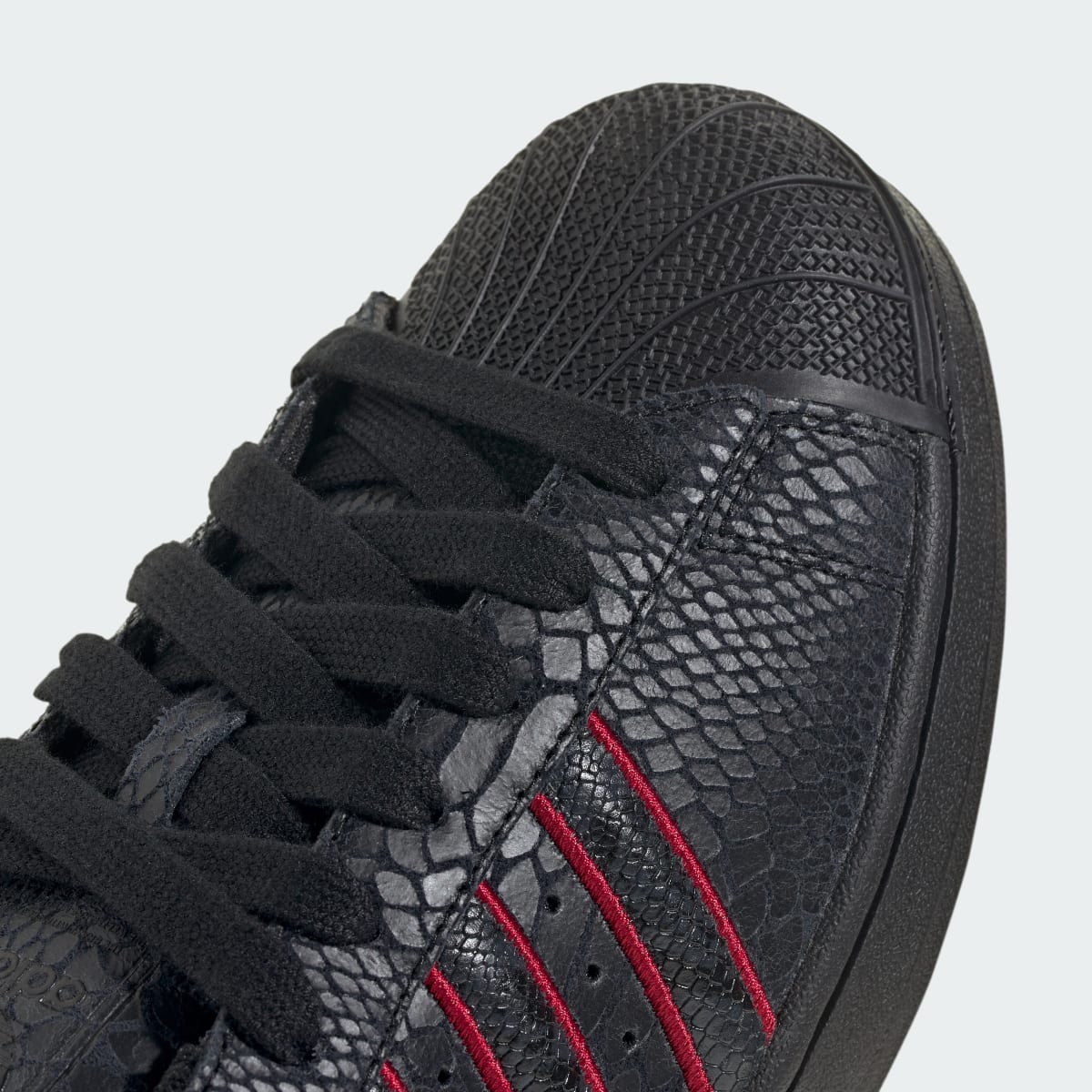adidas Women's Superstar II shoes - Core Black / Team Victory Red / Utility Black