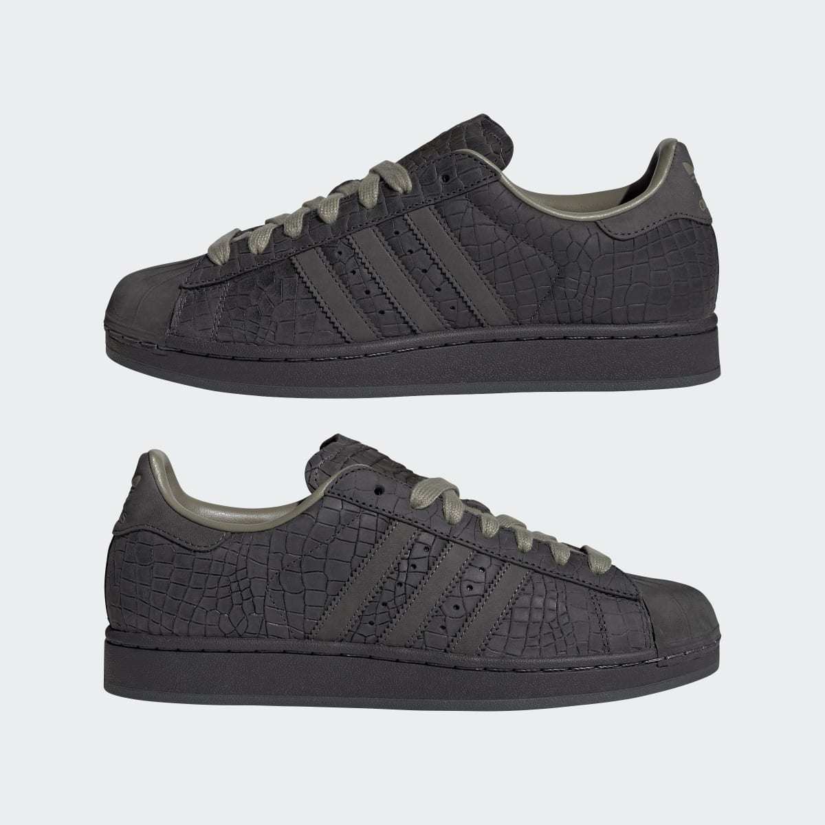 adidas Men's Superstar II shoes - Utility Black / Grey Six / Clay