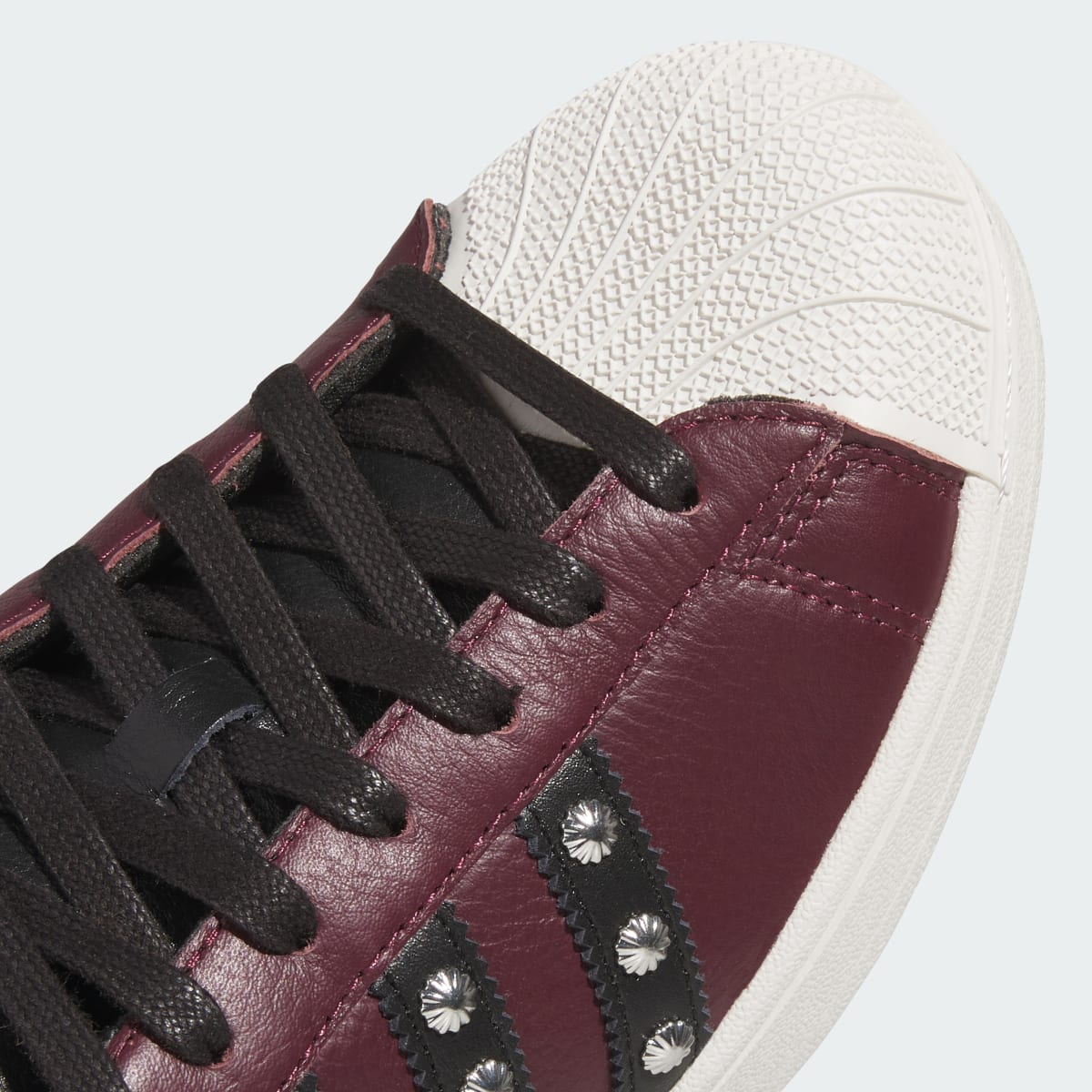 adidas Women's Superstar II shoes - Maroon / Core Black / Off White
