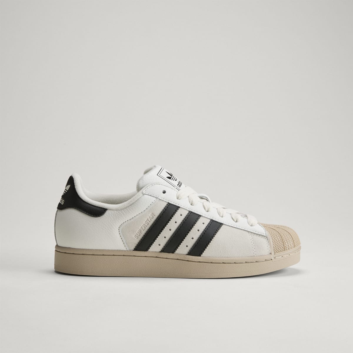 adidas Women's Superstar II shoes - Core White / Core Black / Khaki Three