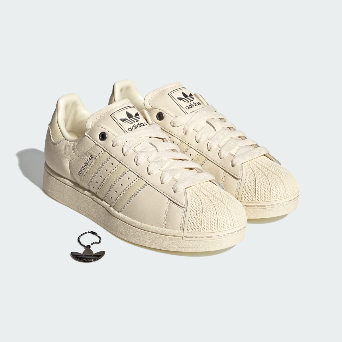 adidas Women's Superstar II shoes - Cream White / Cream White / Iron Metallic