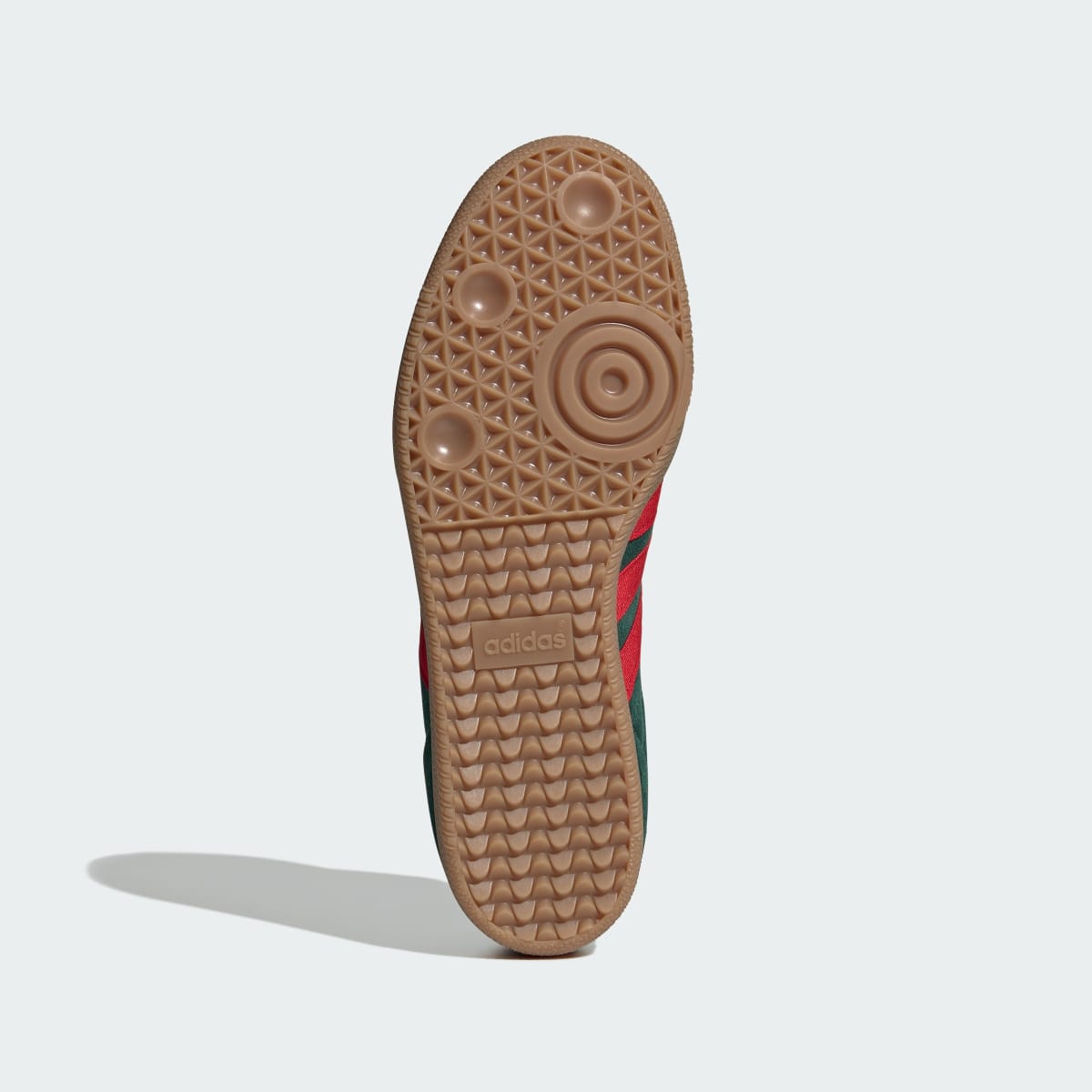 adidas Women's Samba OG Shoes - Team Dark Green / Better Scarlet / Gum