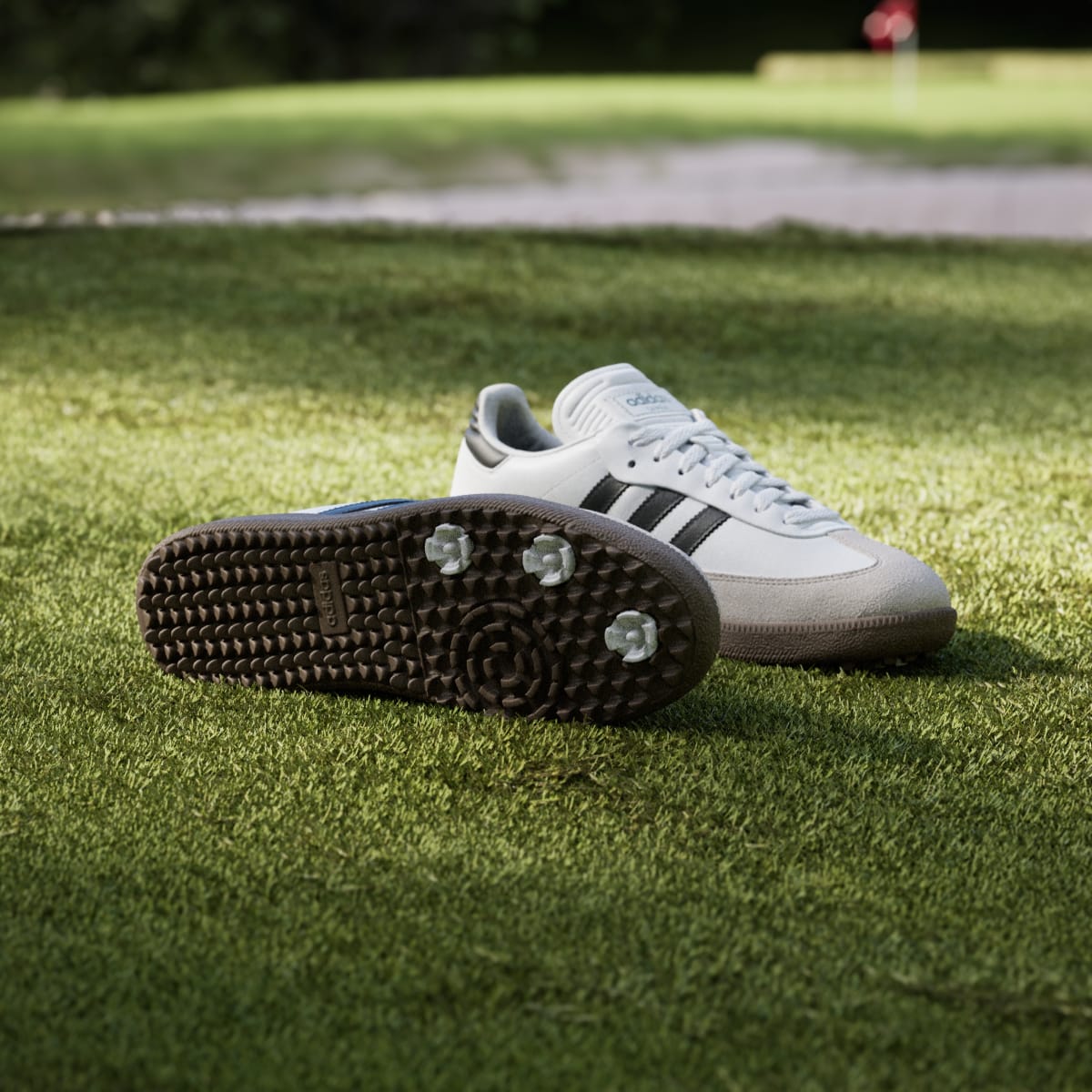 adidas Women's Samba Spikeless Golf Shoes - Cloud White / Core Black / Gum