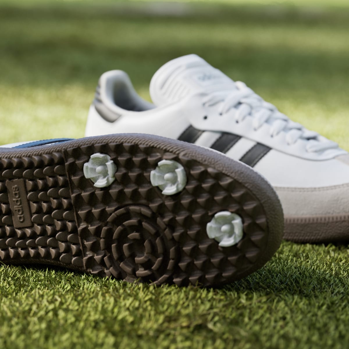 adidas Women's Samba Spikeless Golf Shoes - Cloud White / Core Black / Gum