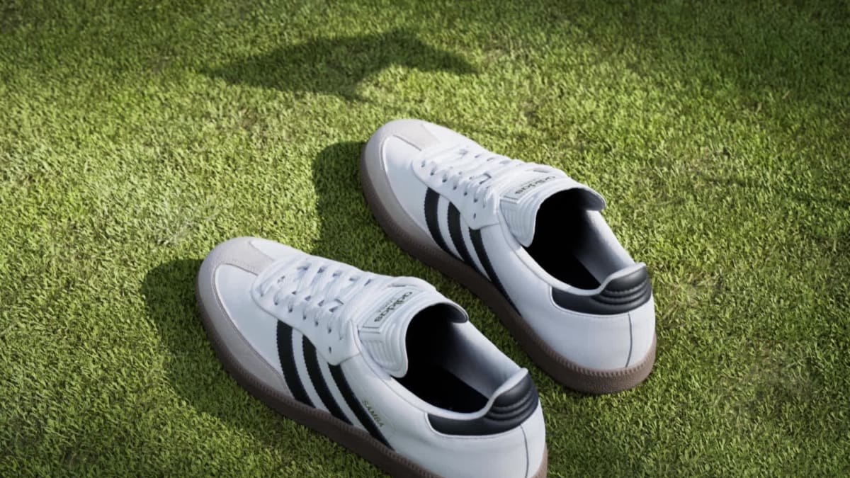 adidas Women's Samba Spikeless Golf Shoes - Cloud White / Core Black / Gum