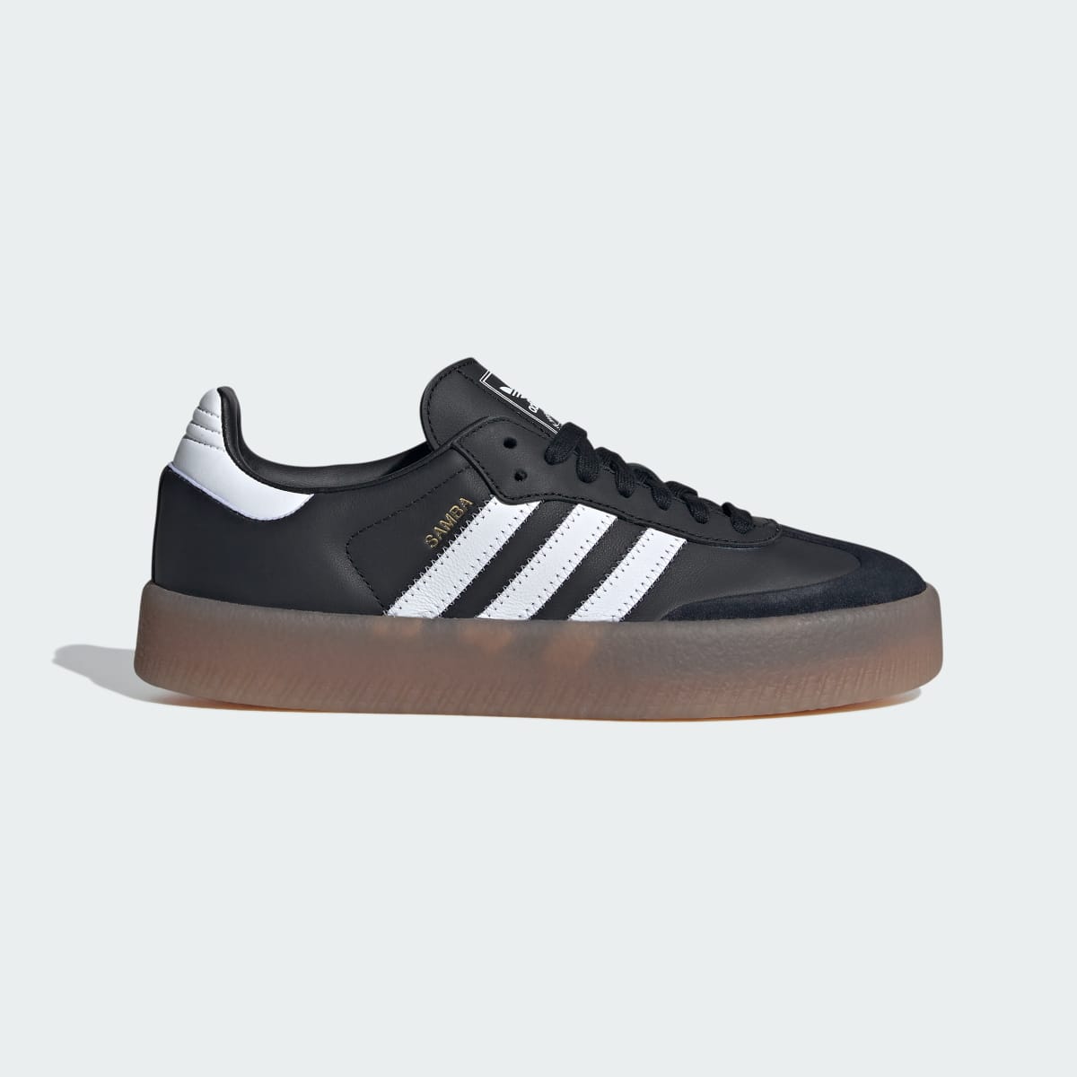 adidas Women's Sambae Shoes - Core Black / Cloud White / Gold Metallic