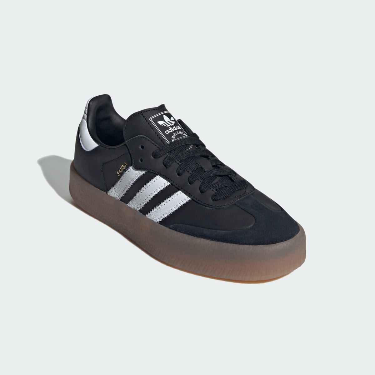 adidas Women's Sambae Shoes - Core Black / Cloud White / Gold Metallic