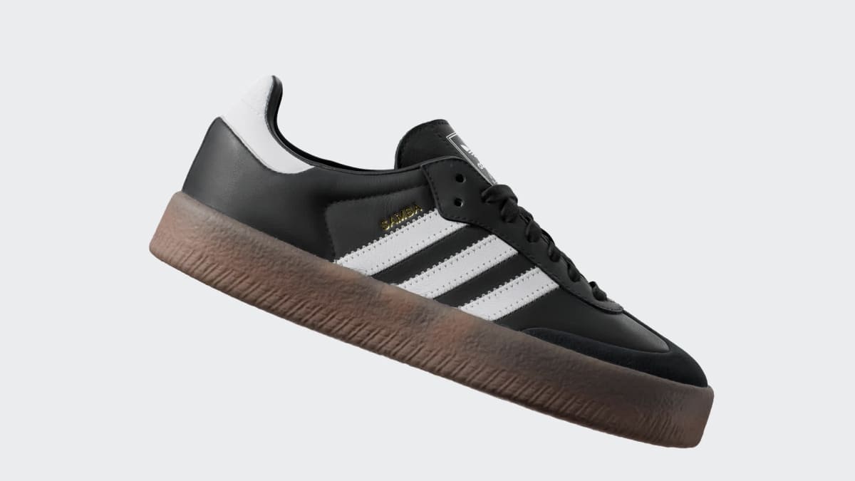 adidas Women's Sambae Shoes - Core Black / Cloud White / Gold Metallic