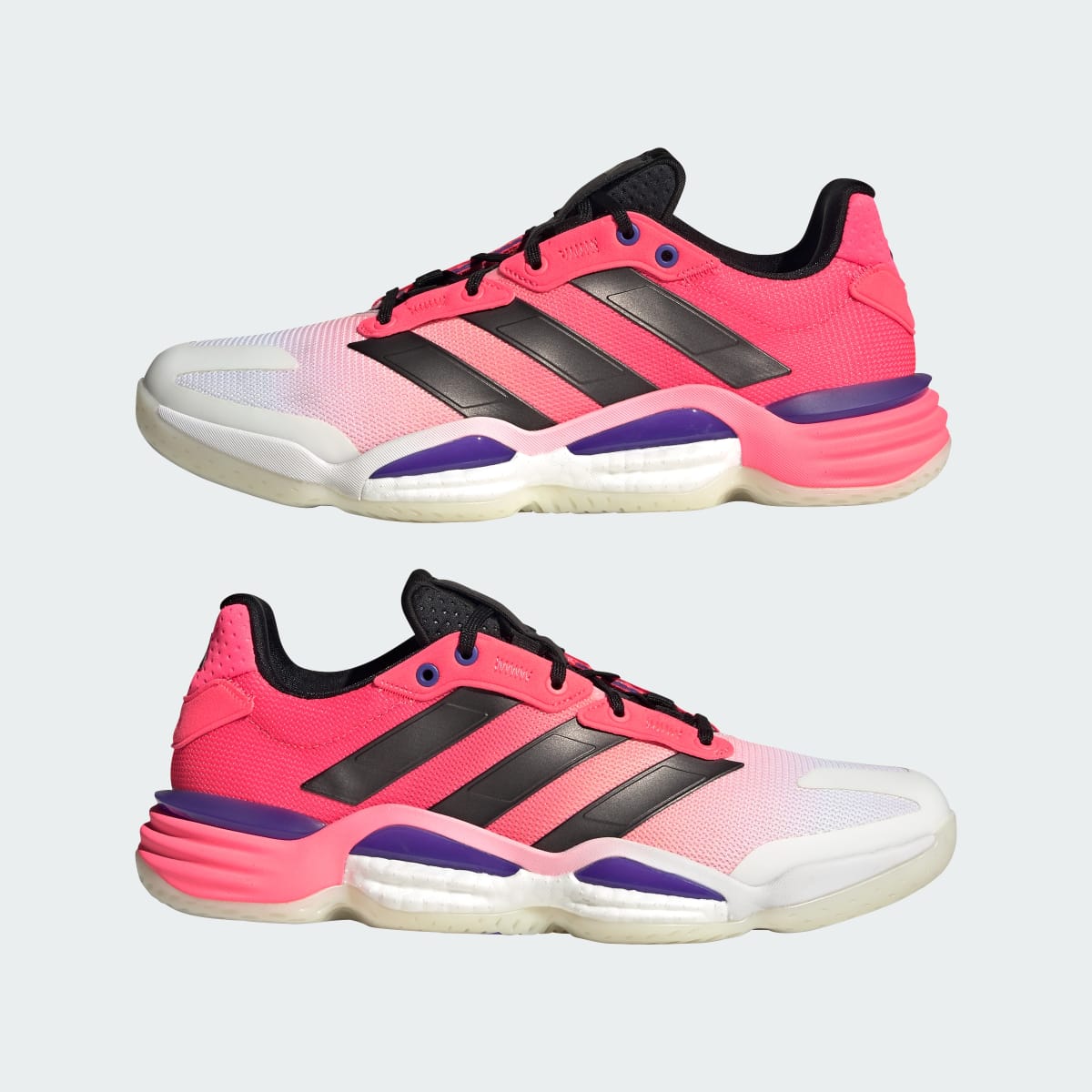adidas Men's Stabil 16 Indoor Shoes - Solar Turbo / Trace Grey Metallic / Core Black