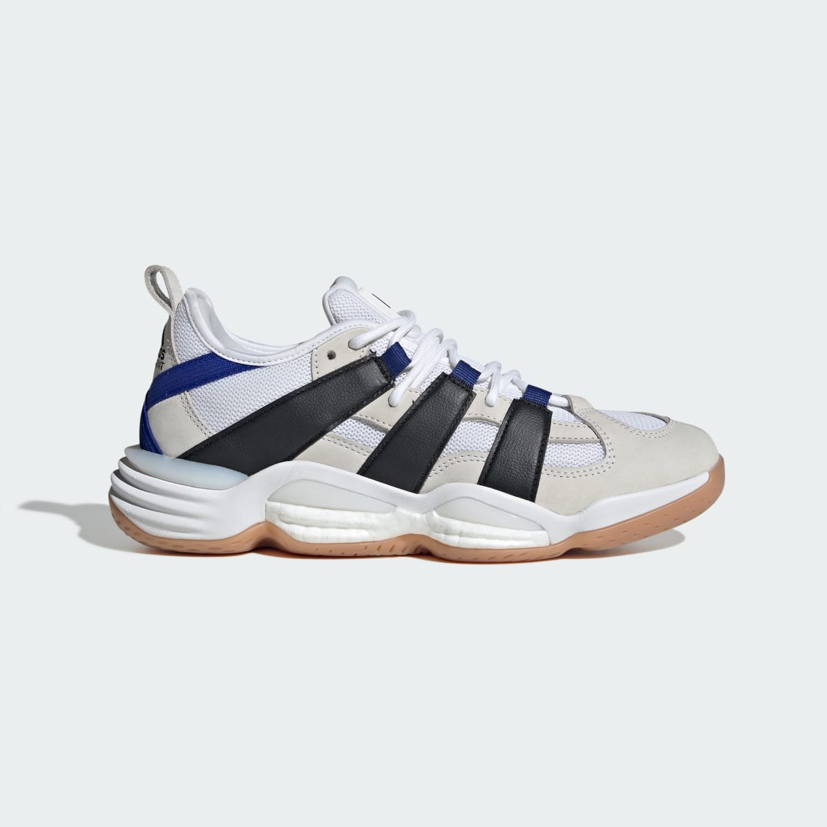 adidas Men's Stabil Shoes - Cloud White / Core Black / Semi Lucid Blue