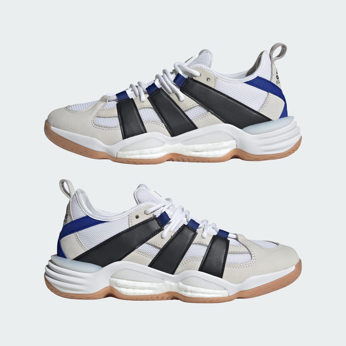 adidas Men's Stabil Shoes - Cloud White / Core Black / Semi Lucid Blue