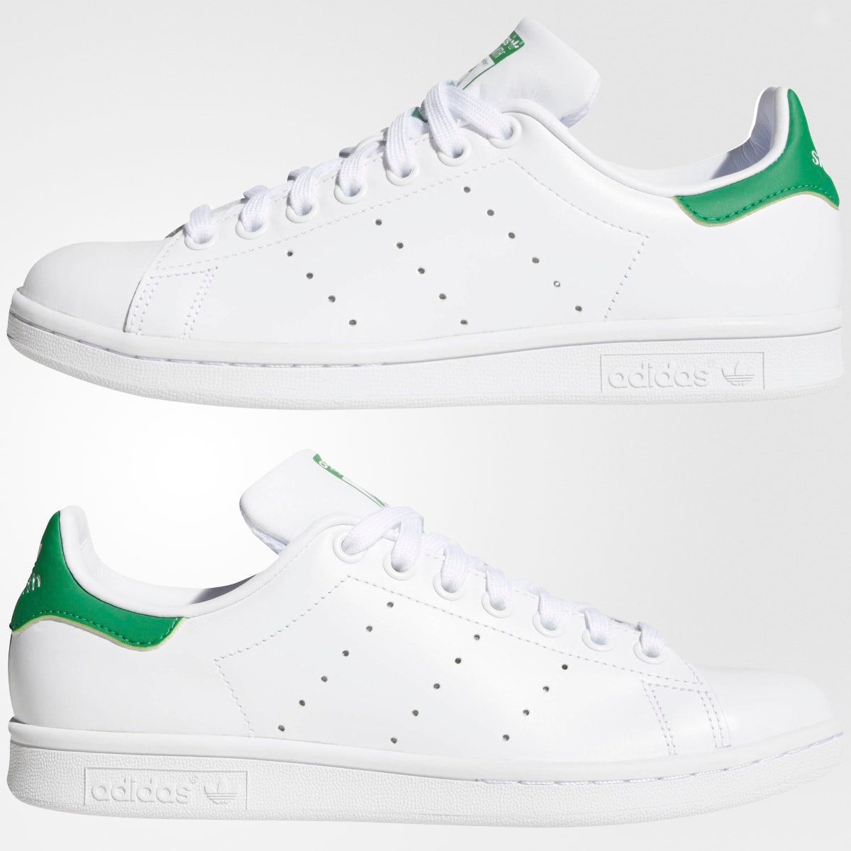 adidas Women's Stan Smith Shoes - Cloud White / Cloud White / Green