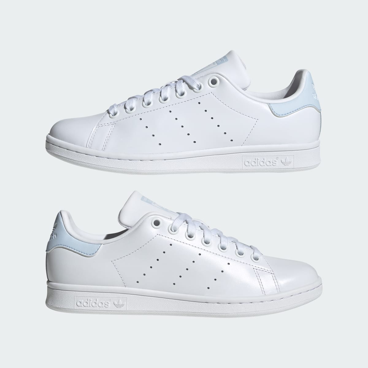 adidas Women's Stan Smith Shoes - Cloud White / Cloud White / Crystal Sky