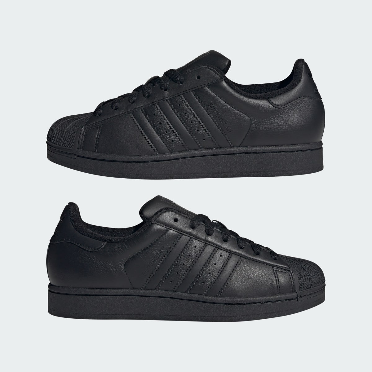 adidas Women's Superstar II Shoes - Core Black / Core Black / Core Black