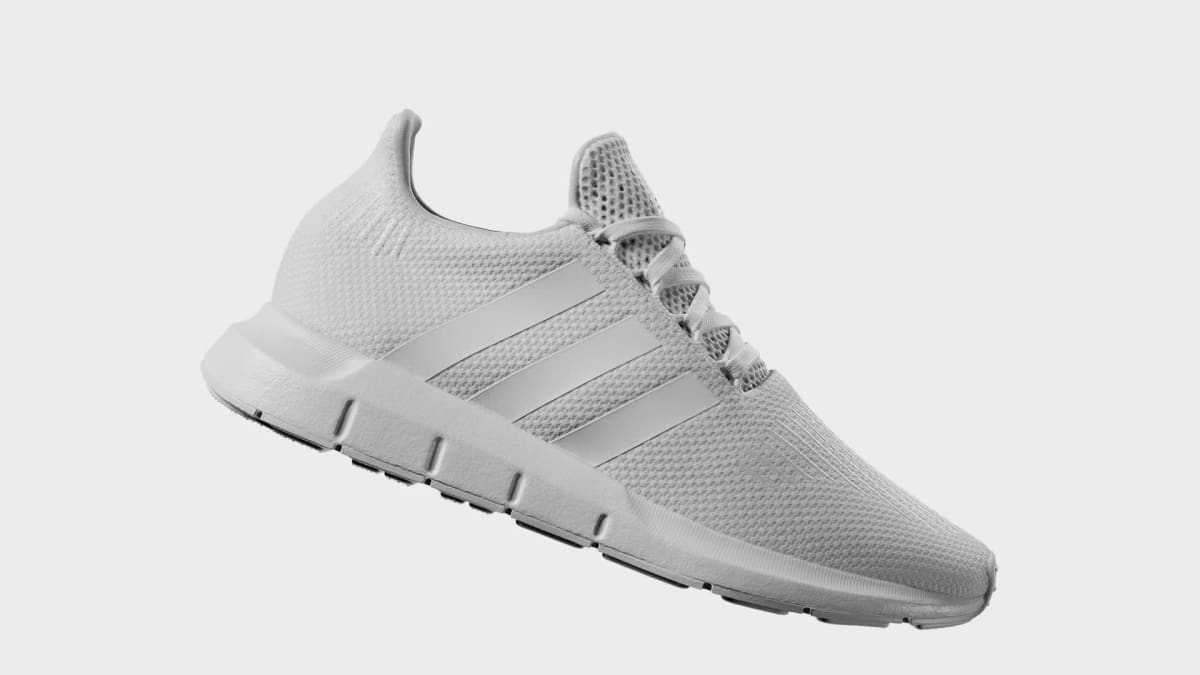 adidas Women's Swift Run 1.0 Shoes - Cloud White / Cloud White / Gold Metallic