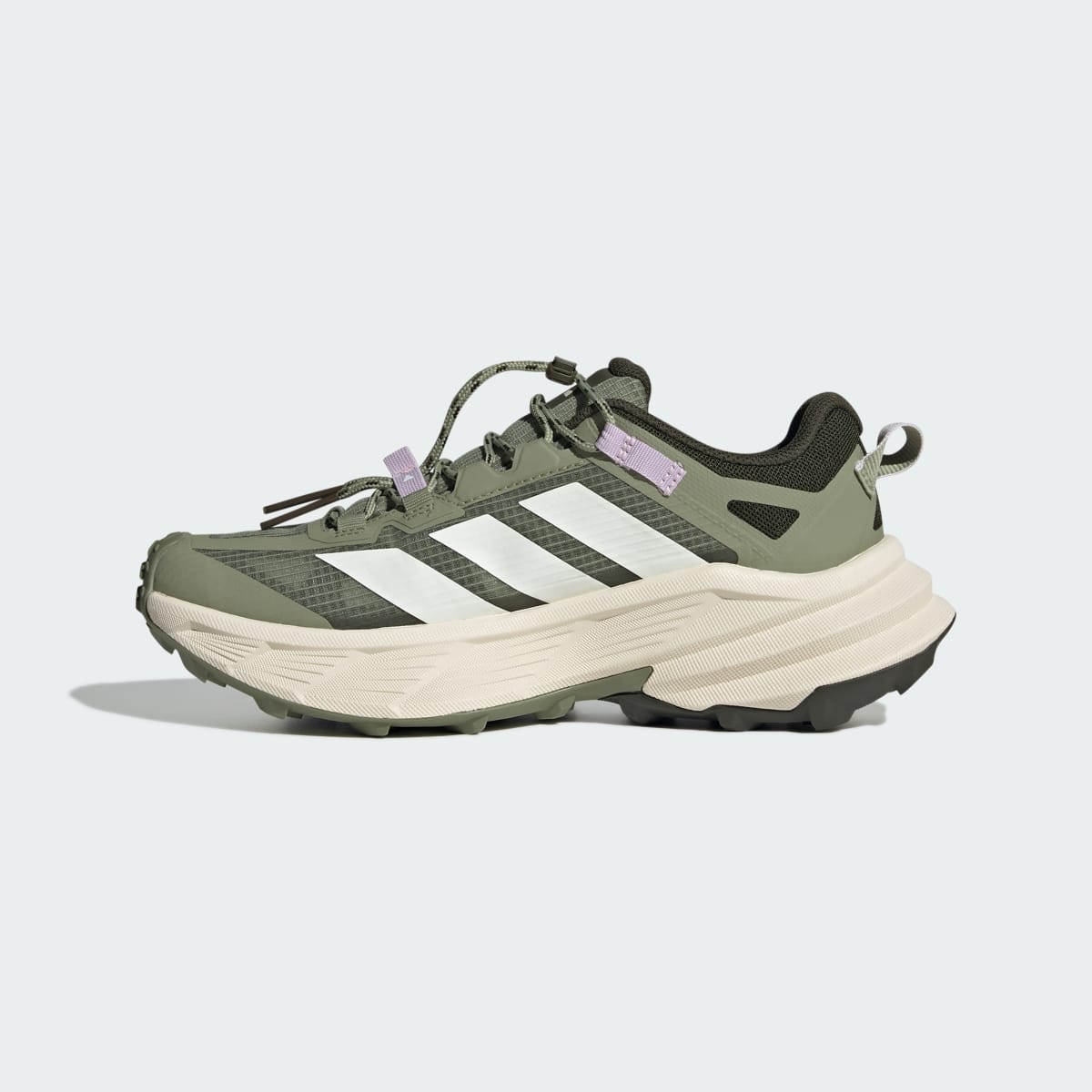 adidas Women's Terrex Freehiker SL Gore-TEX Hiking Shoes - Tent Green / Off White / Ice Lavender