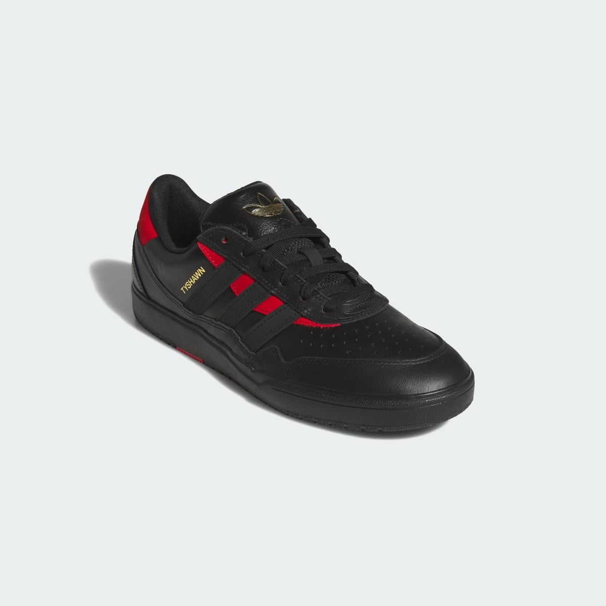 adidas Women's Tyshawn II Shoes - Core Black / Core Black / Better Scarlet