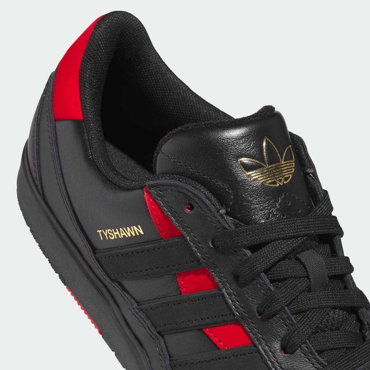 adidas Women's Tyshawn II Shoes - Core Black / Core Black / Better Scarlet
