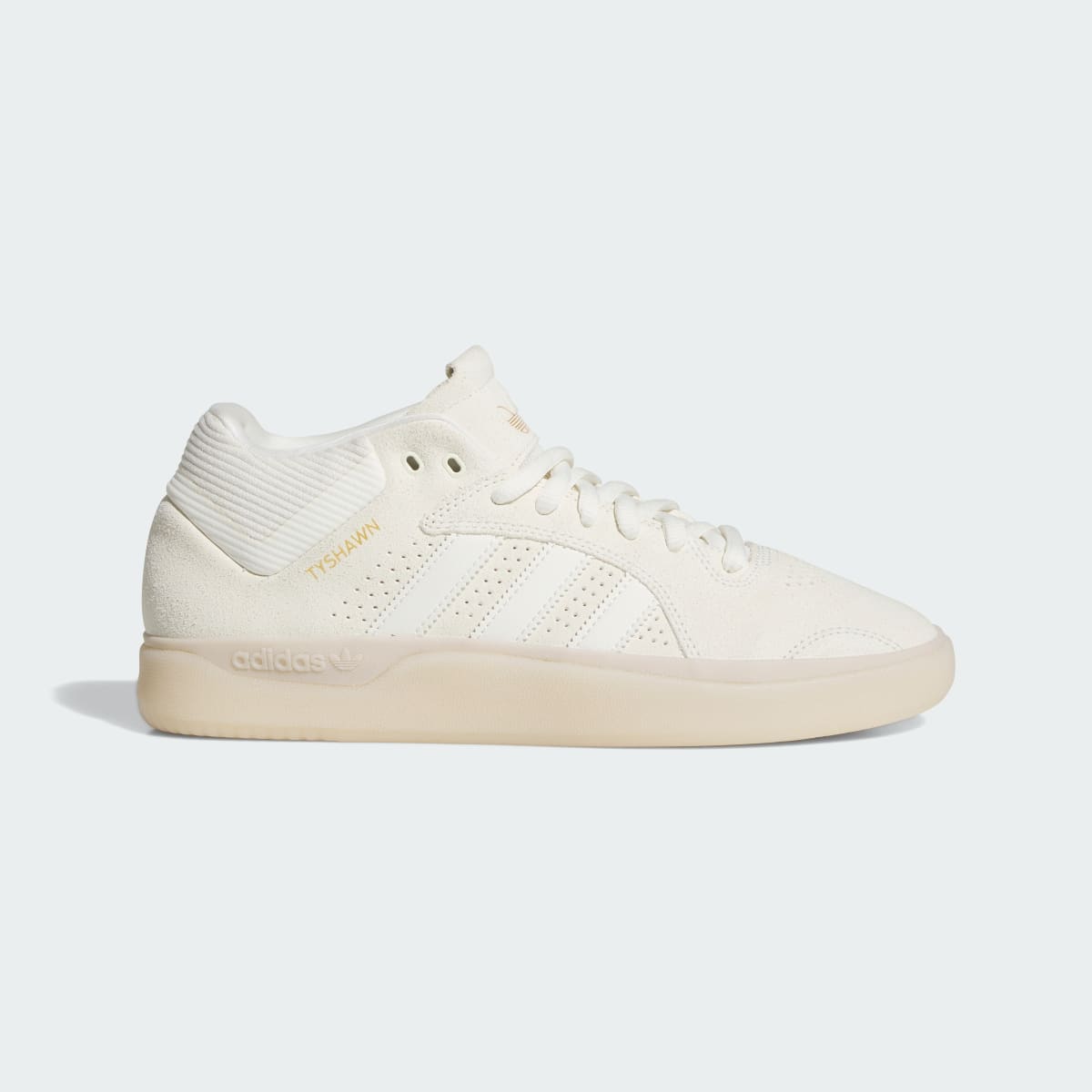 adidas Men's Tyshawn Shoes - Off White / Off White / Gold Metallic