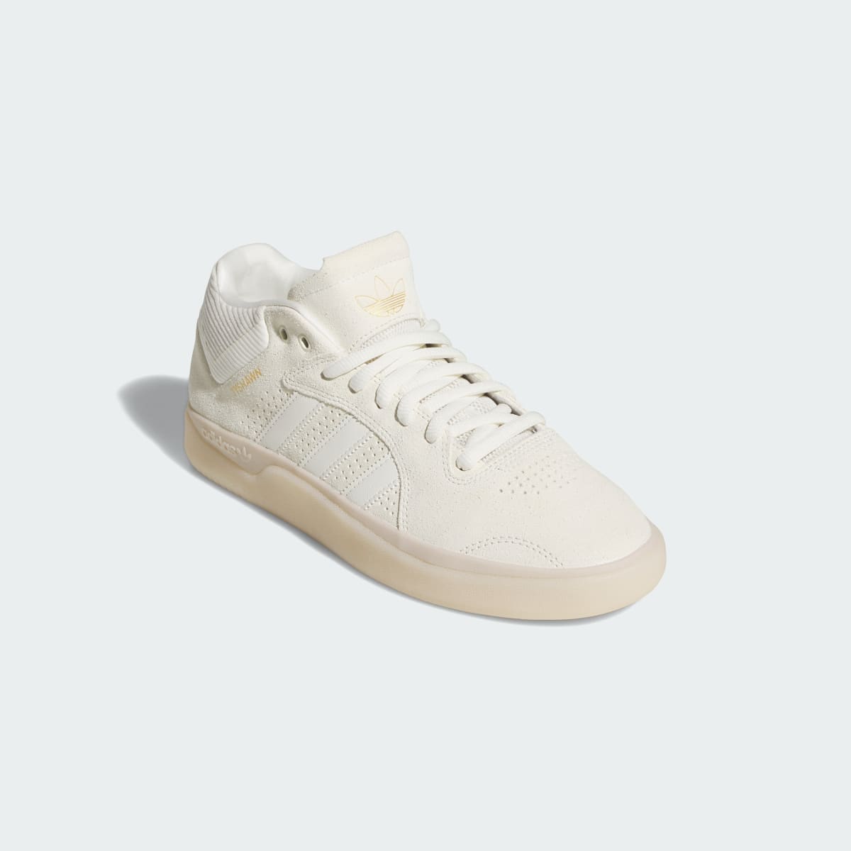 adidas Men's Tyshawn Shoes - Off White / Off White / Gold Metallic