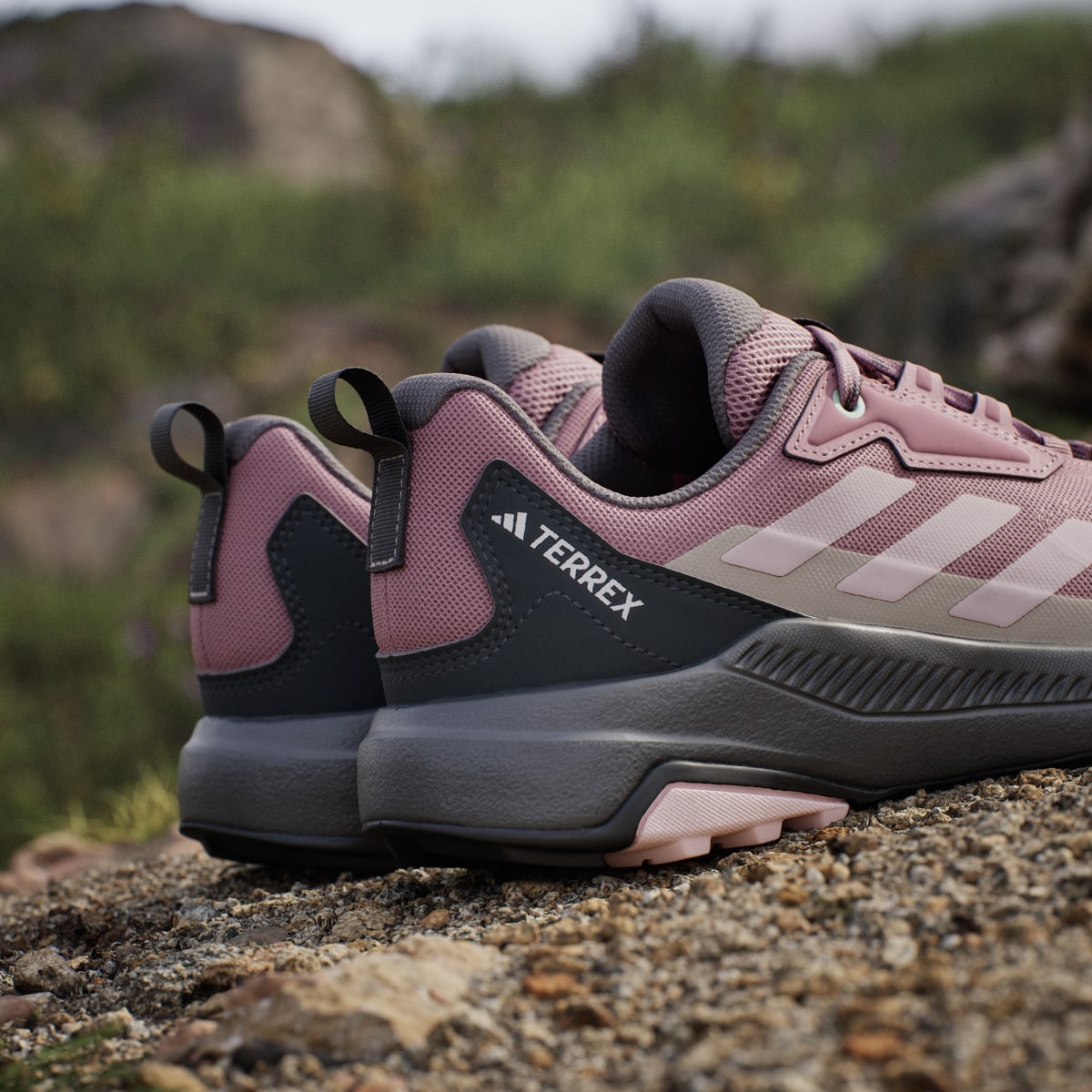 adidas Women's Terrex Anylander Hiking Shoes - Magic Mauve / Distilled Pink / Grey Six