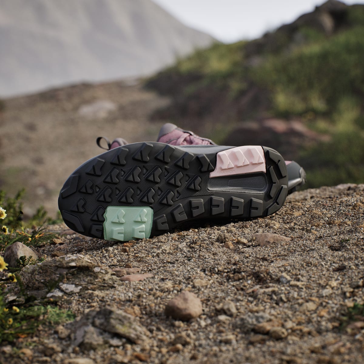 adidas Women's Terrex Anylander Hiking Shoes - Magic Mauve / Distilled Pink / Grey Six