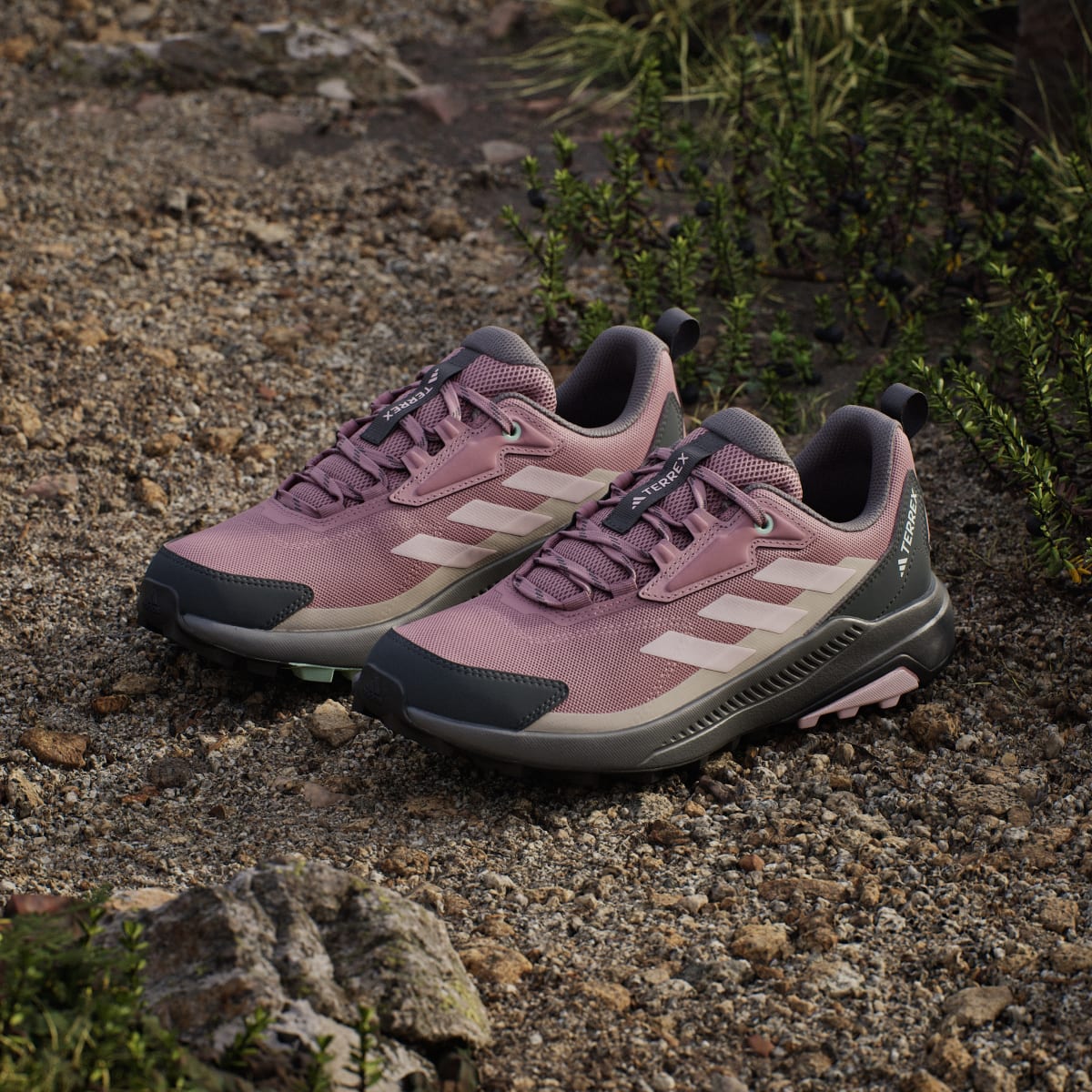 adidas Women's Terrex Anylander Hiking Shoes - Magic Mauve / Distilled Pink / Grey Six