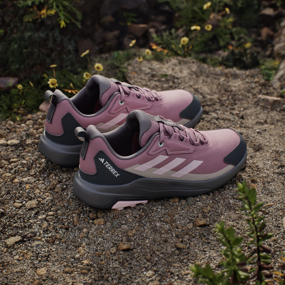 adidas Women's Terrex Anylander Hiking Shoes - Magic Mauve / Distilled Pink / Grey Six