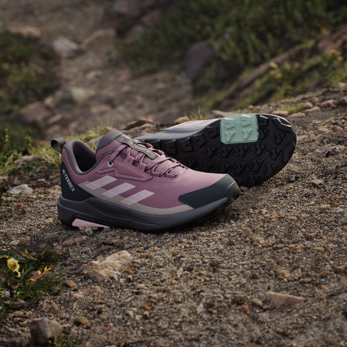 adidas Women's Terrex Anylander Hiking Shoes - Magic Mauve / Distilled Pink / Grey Six