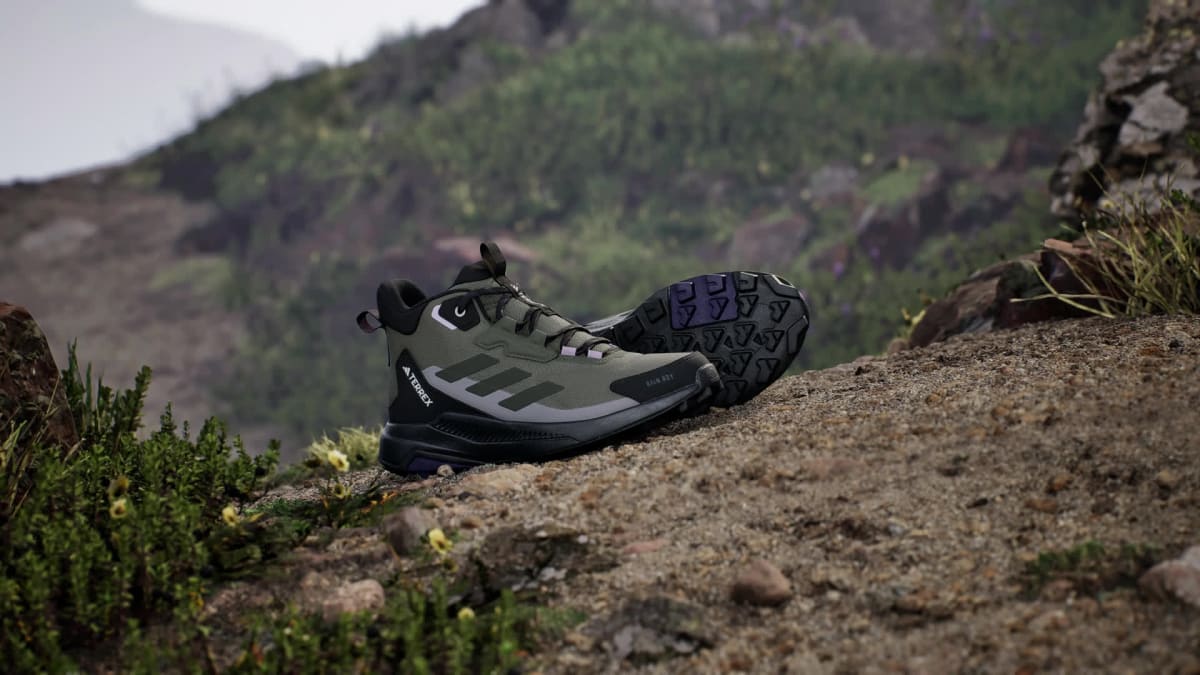 adidas Women's Terrex Anylander Mid Rain.Rdy Hiking Shoes - Olive Strata / Night Cargo / Core Black