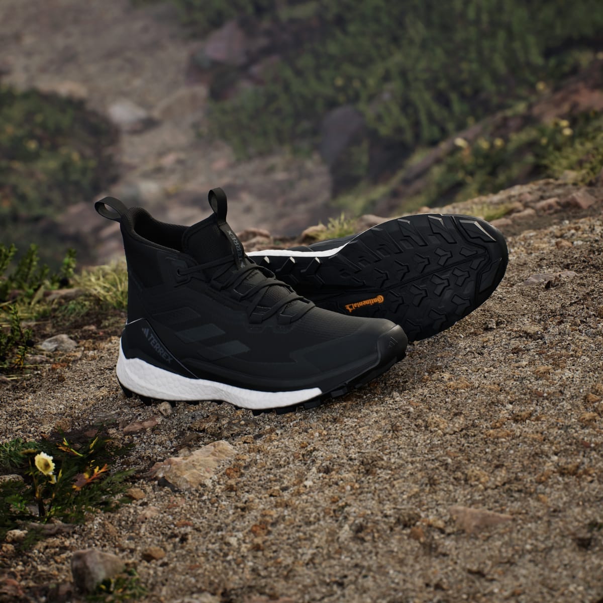 adidas Women's Terrex Free Hiker 2.0 Gore-Tex Hiking Shoes - Core Black / Core Black / Cloud White
