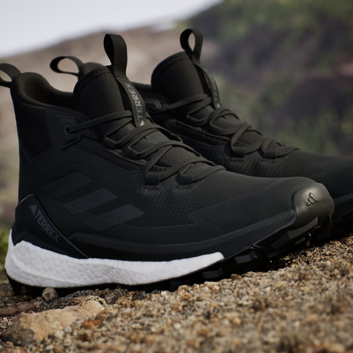 adidas Women's Terrex Free Hiker 2.0 Gore-Tex Hiking Shoes - Core Black / Core Black / Cloud White