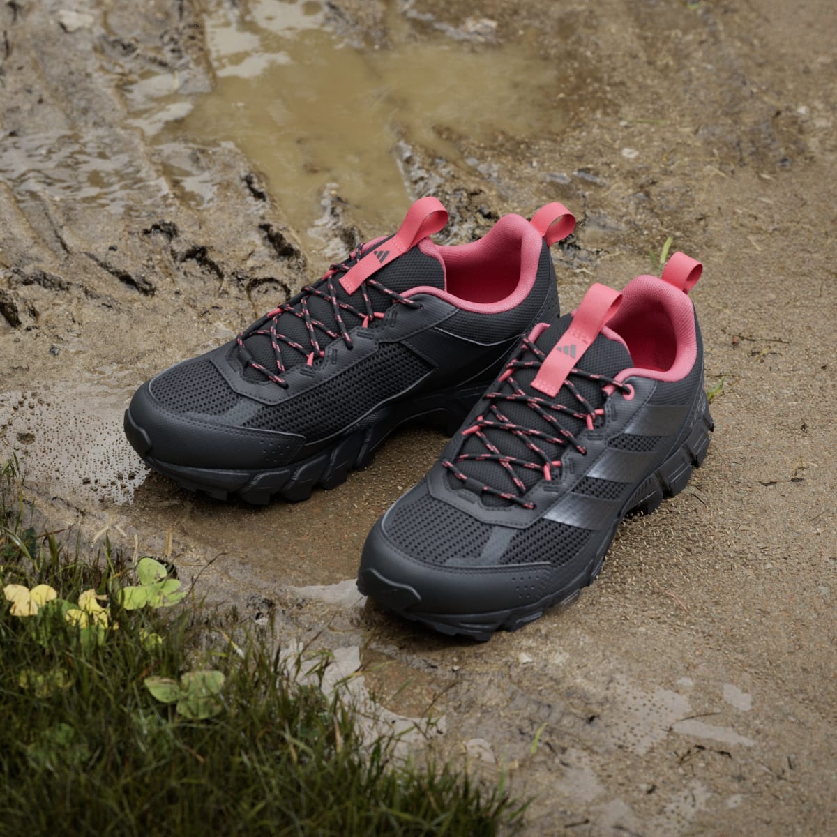 adidas Women's Terrex Rockadia Hiking Shoe - Core Black / Iron Metallic / Pure Turbo