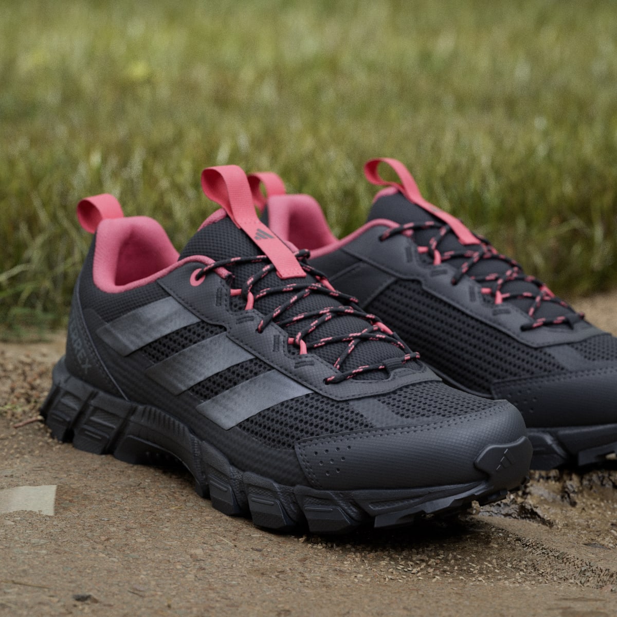adidas Women's Terrex Rockadia Hiking Shoe - Core Black / Iron Metallic / Pure Turbo