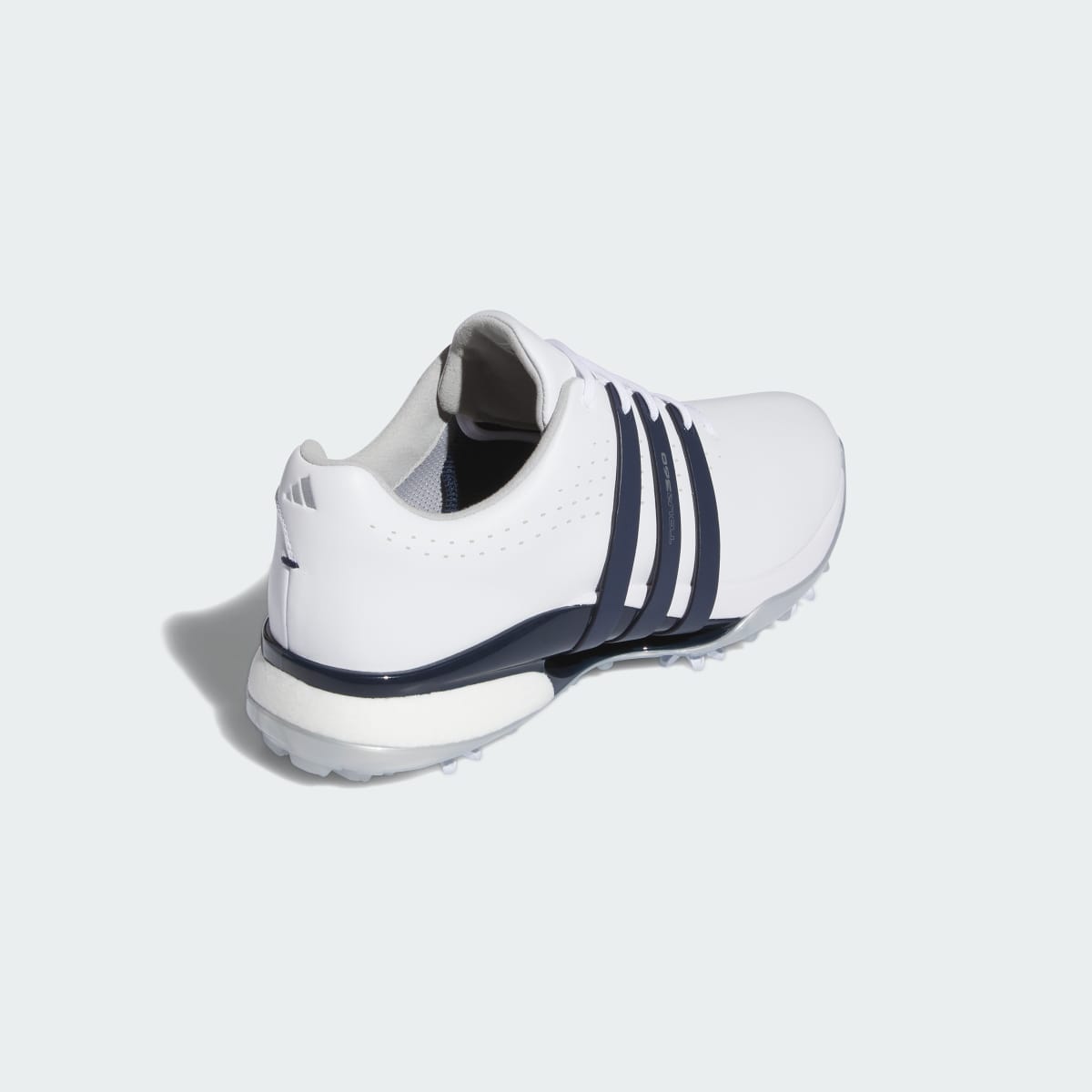 adidas Men's Tour360 24 Golf Shoes - Cloud White / Collegiate Navy / Silver Metallic