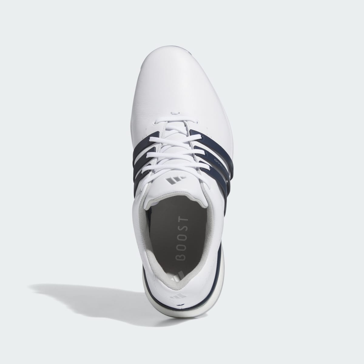 adidas Men's Tour360 24 Wide Golf Shoes - Cloud White / Collegiate Navy / Silver Metallic