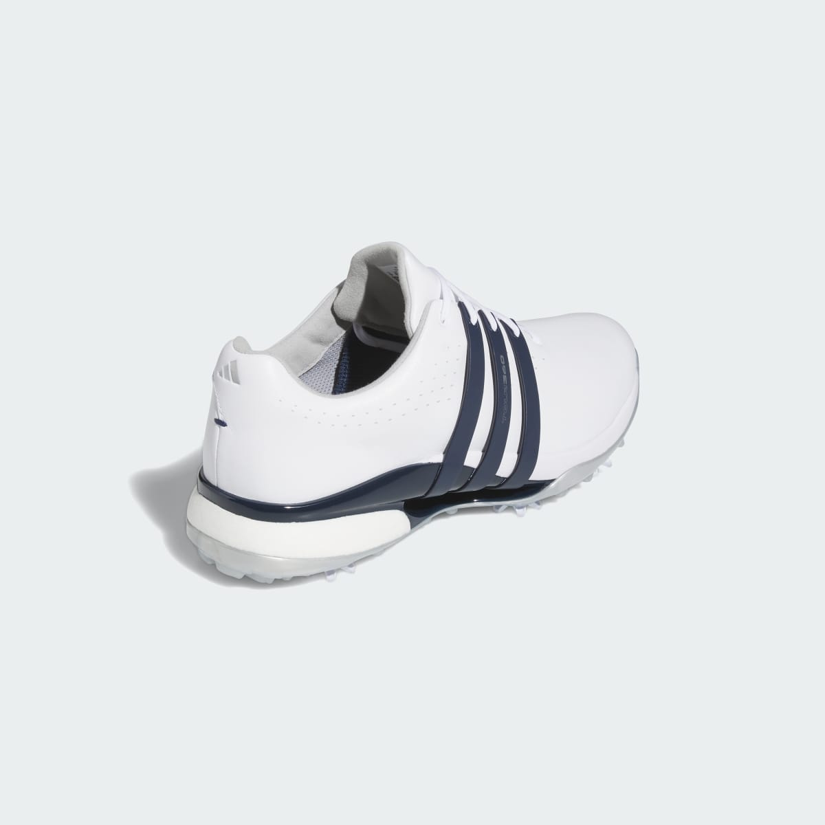 adidas Men's Tour360 24 Wide Golf Shoes - Cloud White / Collegiate Navy / Silver Metallic