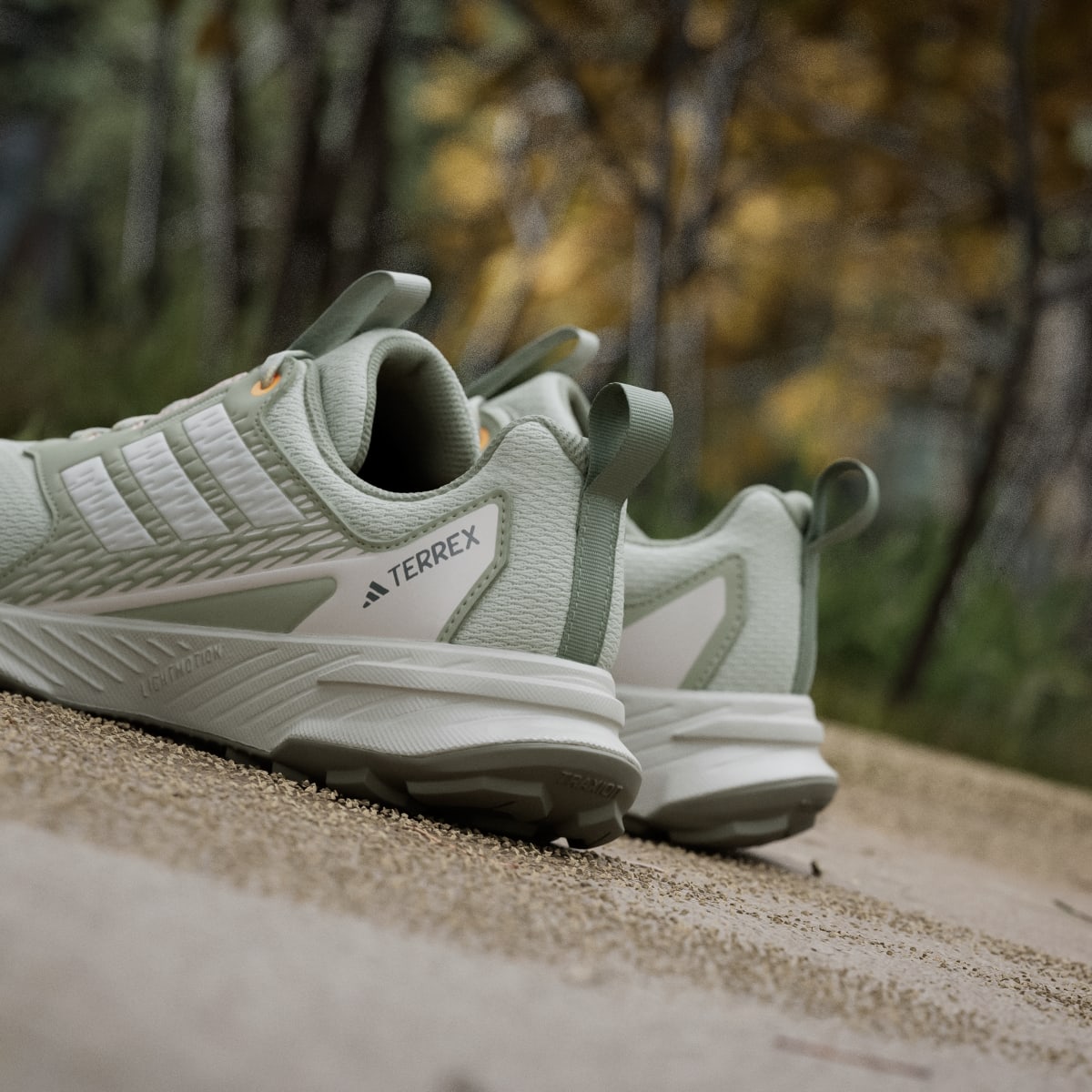 adidas Women's Tracefinder Trail Running Shoes - Halo Green / Off White / Lucid Tangerine