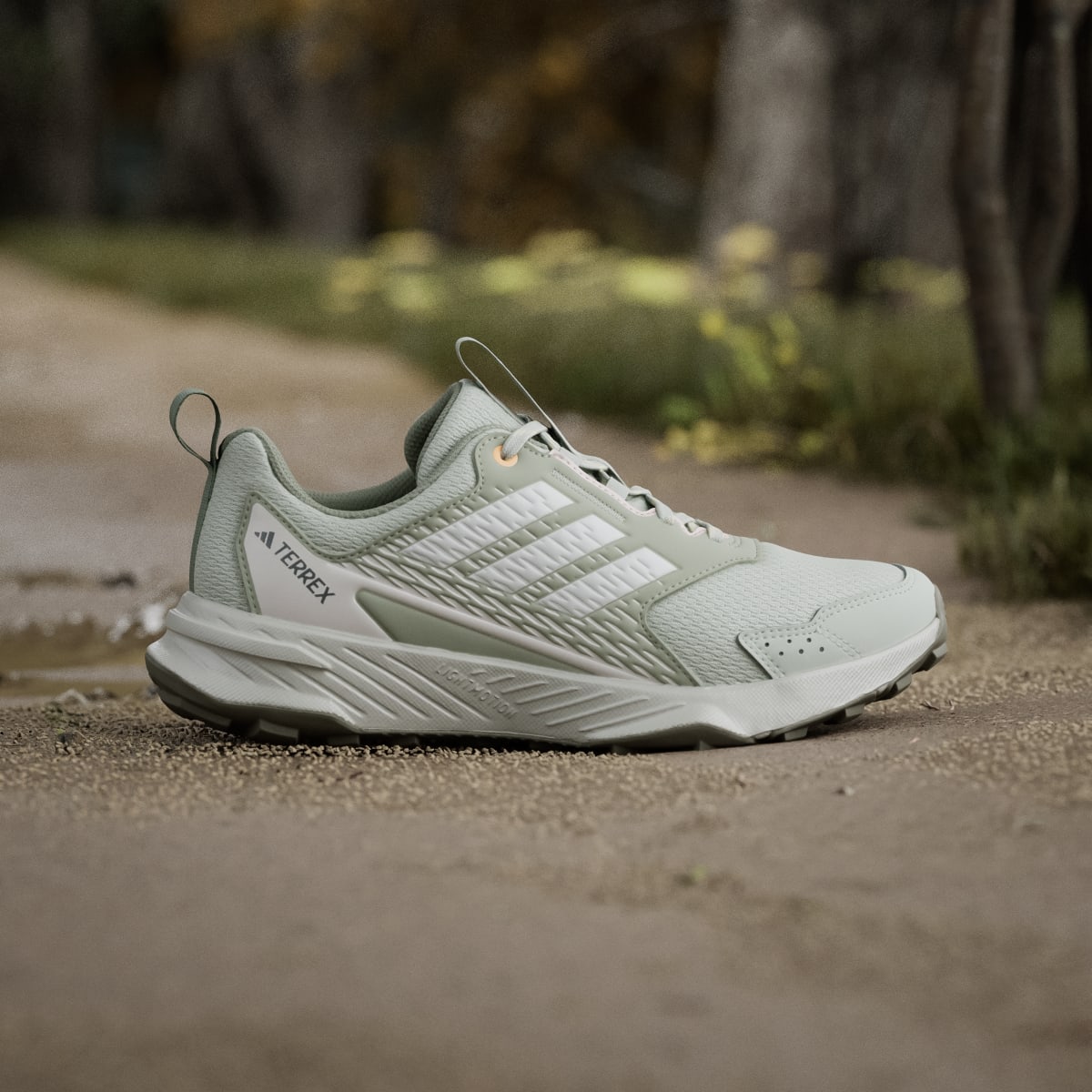 adidas Women's Tracefinder Trail Running Shoes - Halo Green / Off White / Lucid Tangerine