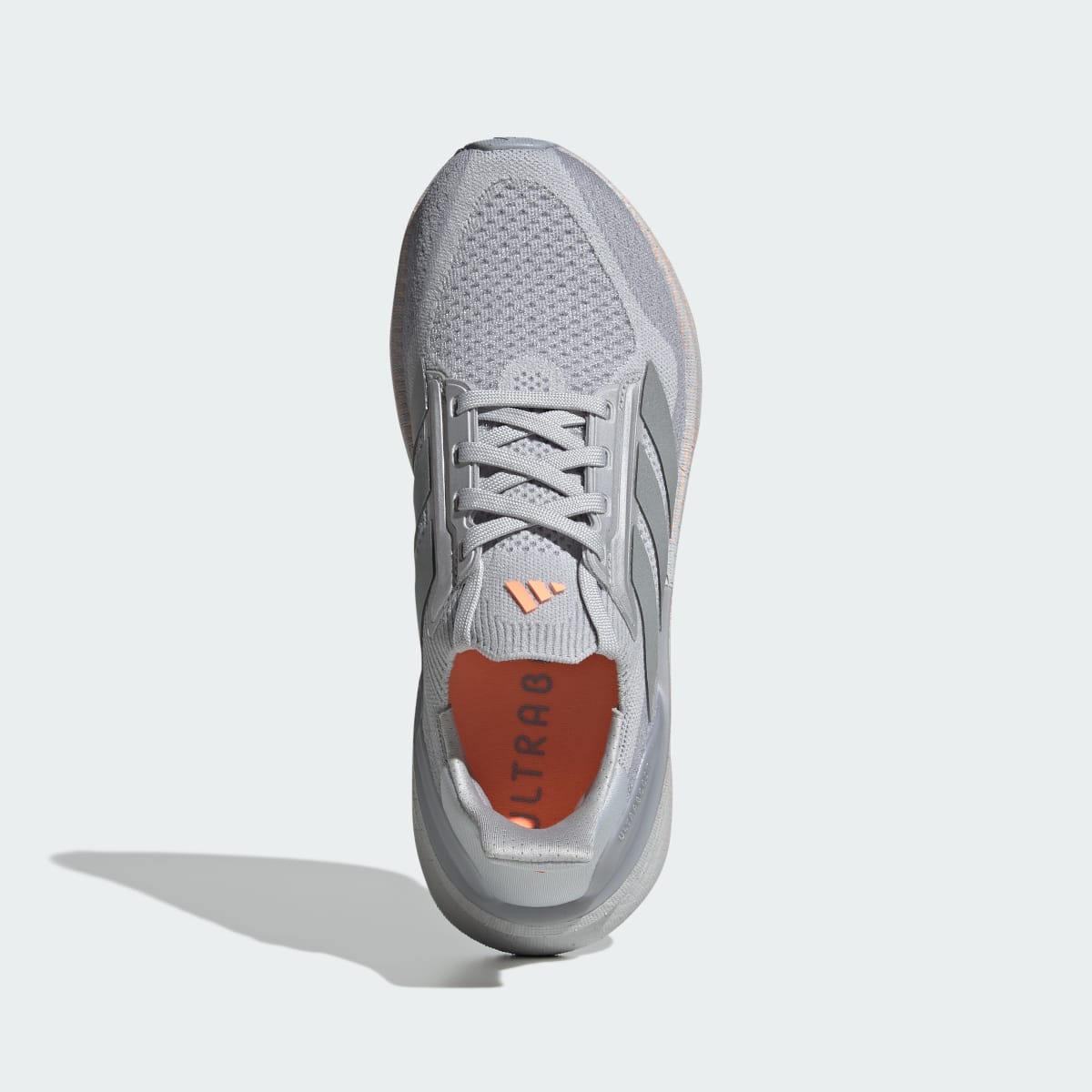adidas Women's Ultraboost 5x Shoes - Light Solid Grey / Silver Metallic / Beam Orange