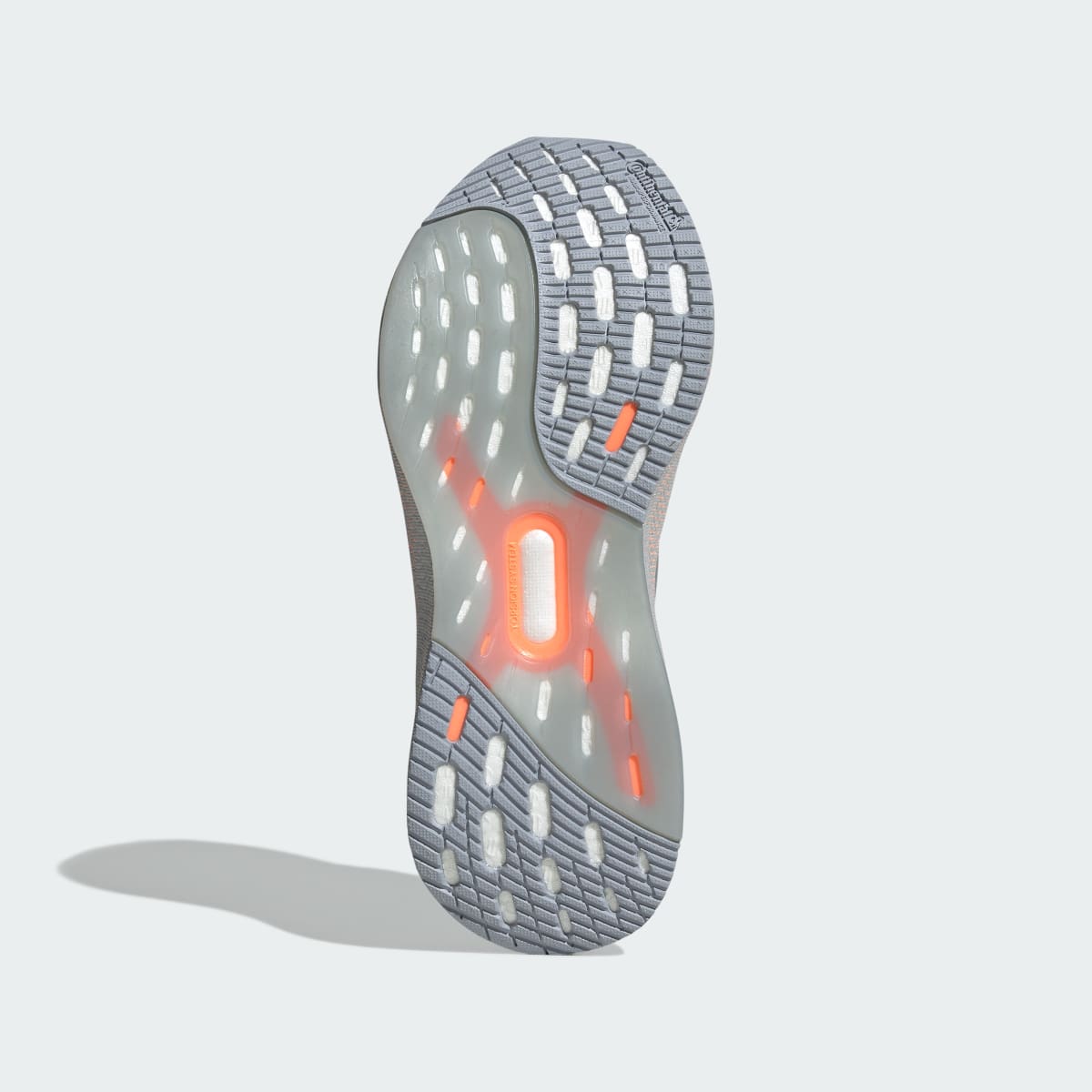 adidas Women's Ultraboost 5x Shoes - Light Solid Grey / Silver Metallic / Beam Orange