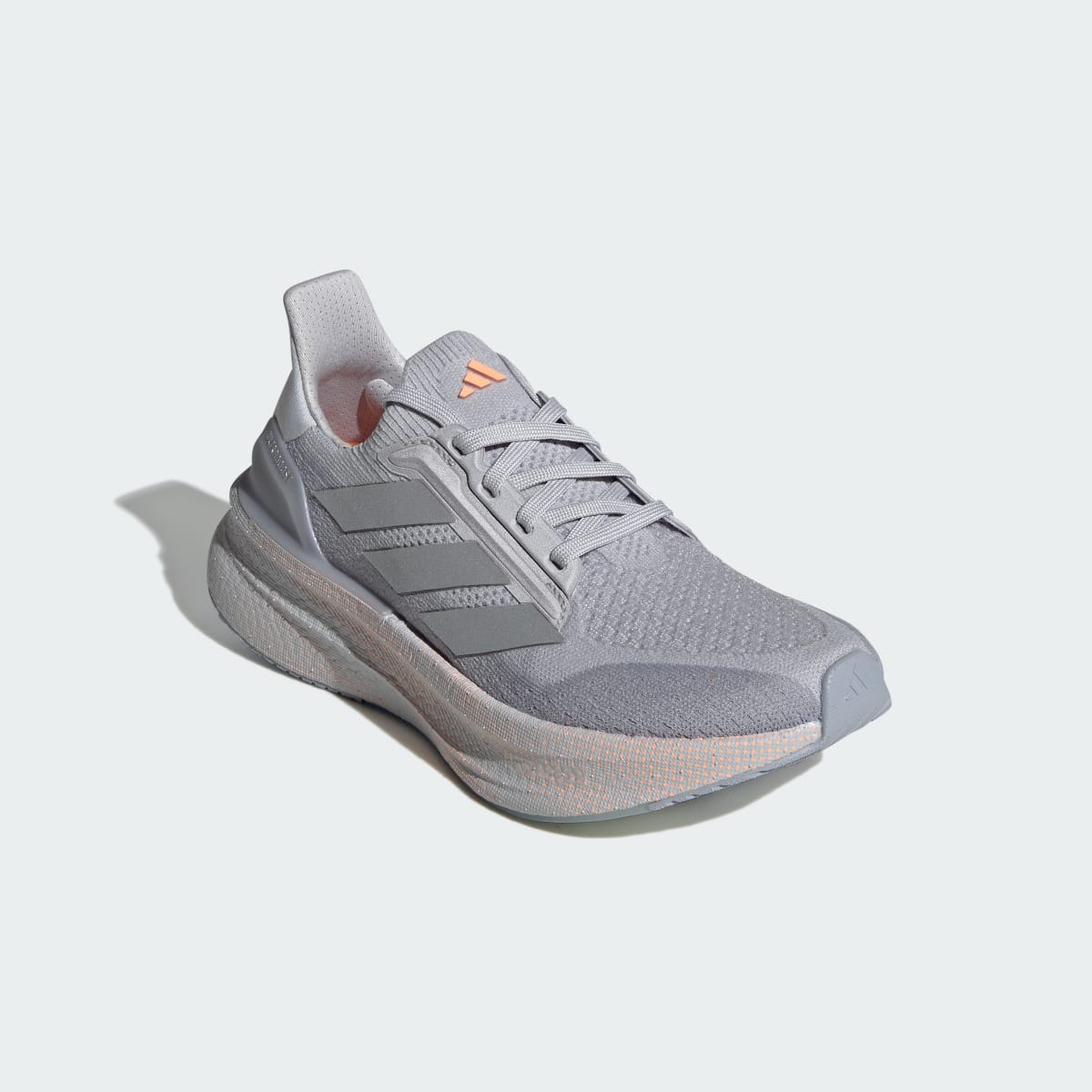 adidas Women's Ultraboost 5x Shoes - Light Solid Grey / Silver Metallic / Beam Orange
