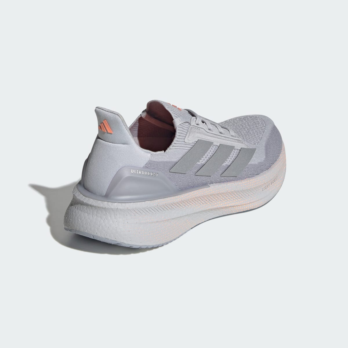 adidas Women's Ultraboost 5x Shoes - Light Solid Grey / Silver Metallic / Beam Orange