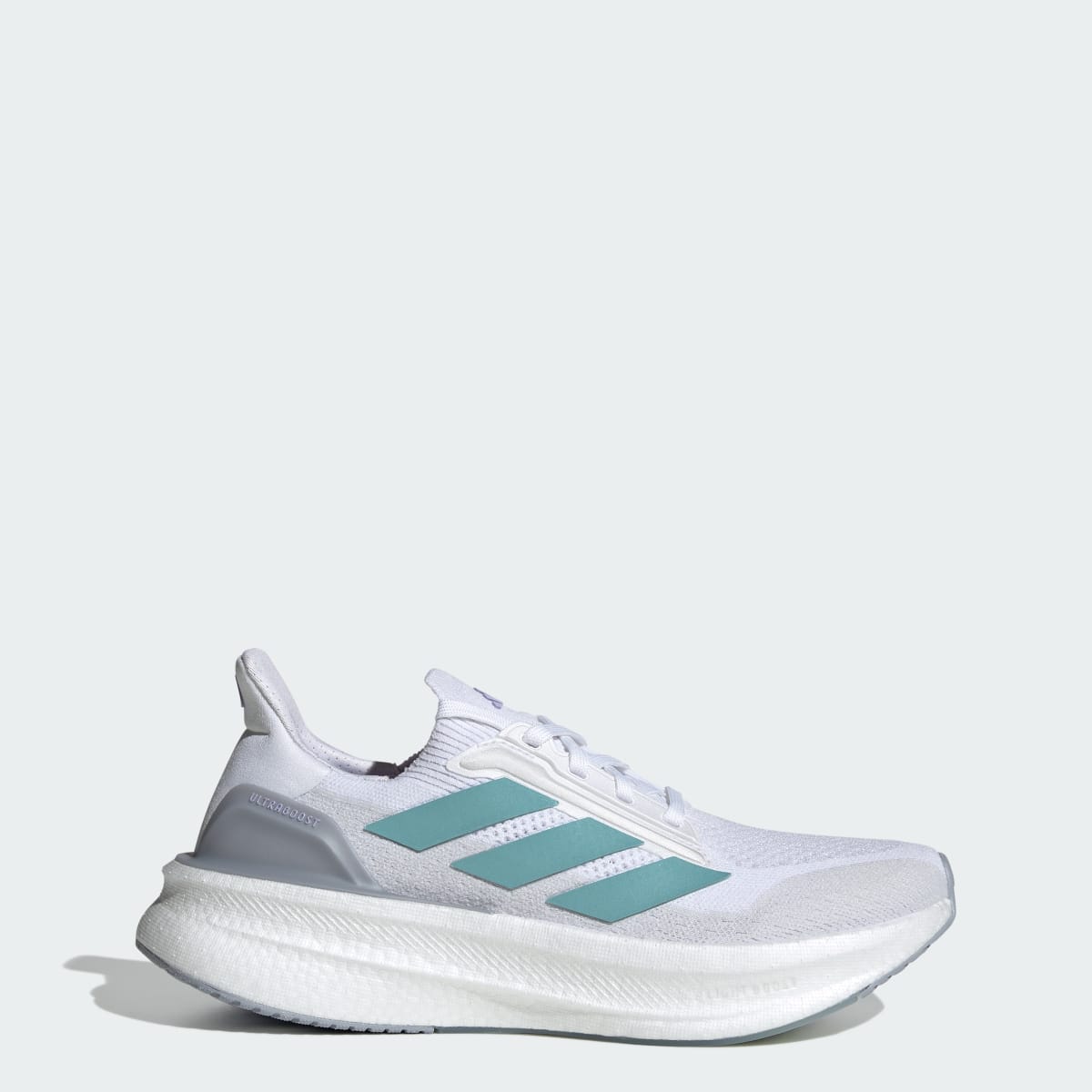 adidas Women's Ultraboost 5x Shoes - Cloud White / Mint Ton / Glow Purple