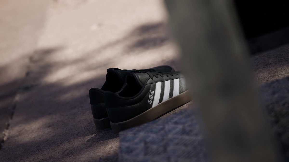 adidas Men's VL Court 3.0 Shoes - Core Black / Cloud White / Gum