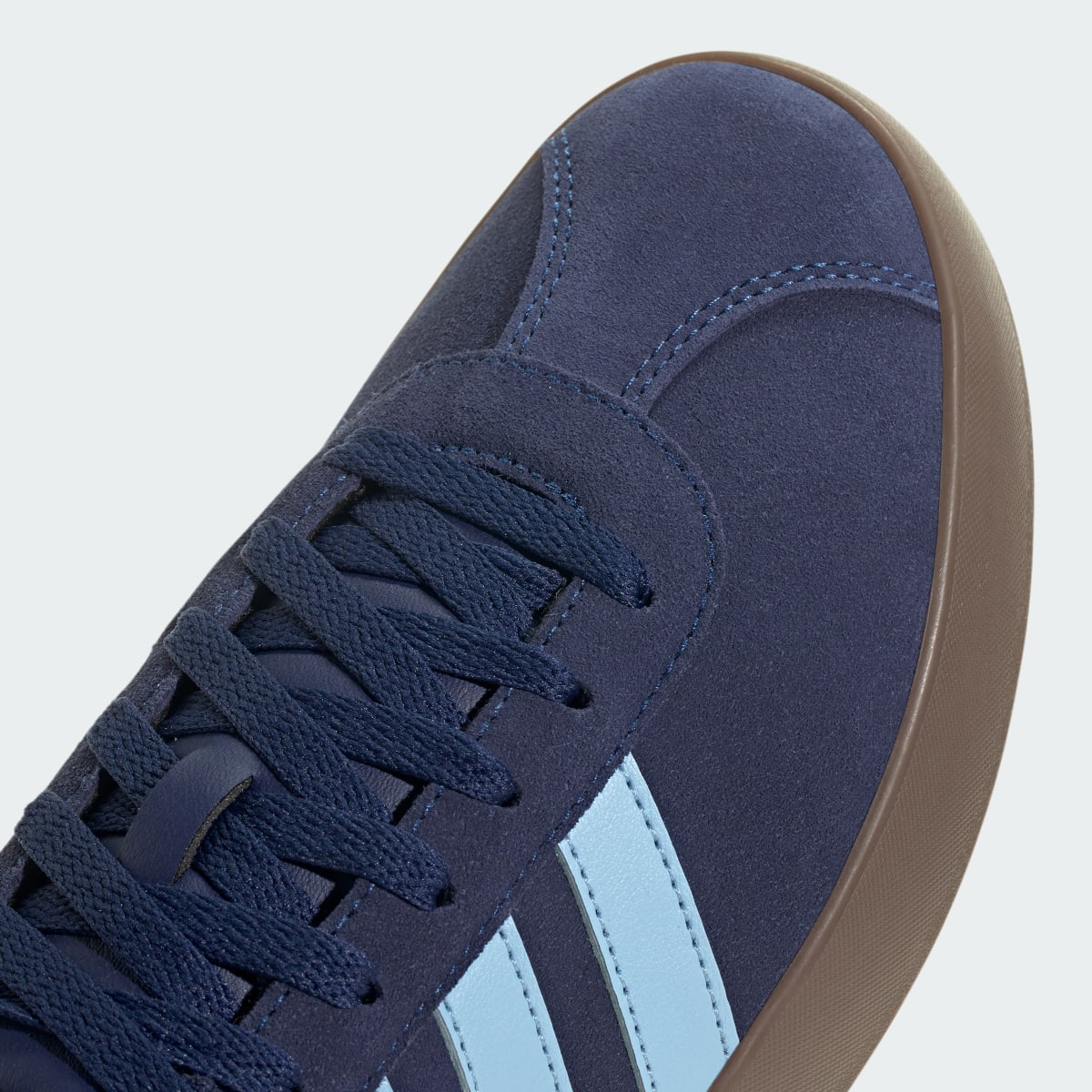 adidas Men's VL Court 3.0 Shoes - Dark Blue / Clear Sky / Gold Metallic