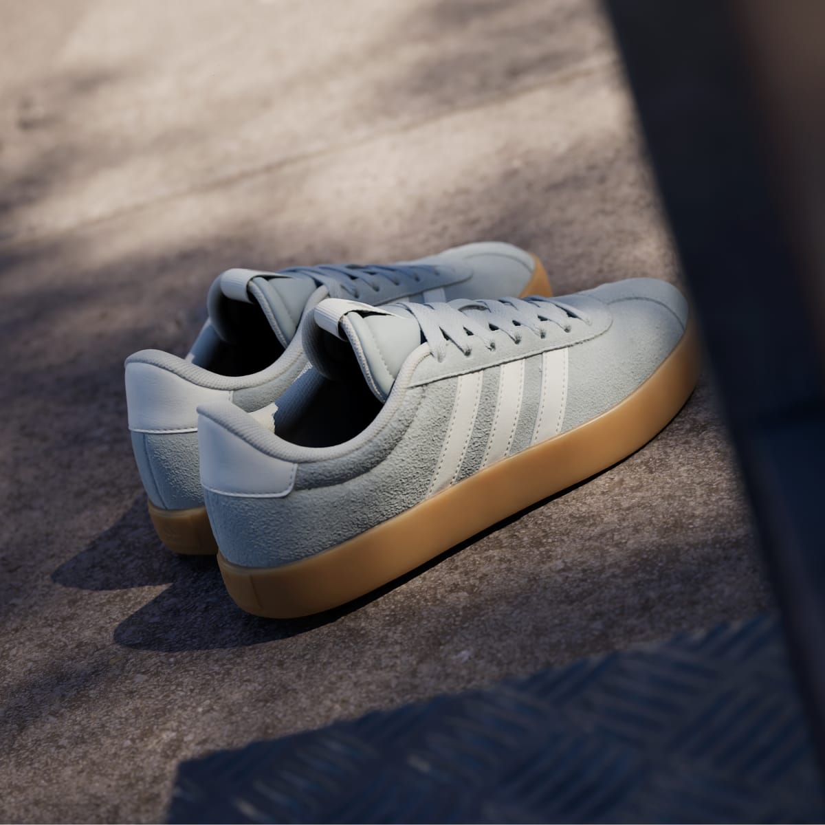 adidas Women's VL Court 3.0 Shoes - Wonder Silver / Off White / Gum