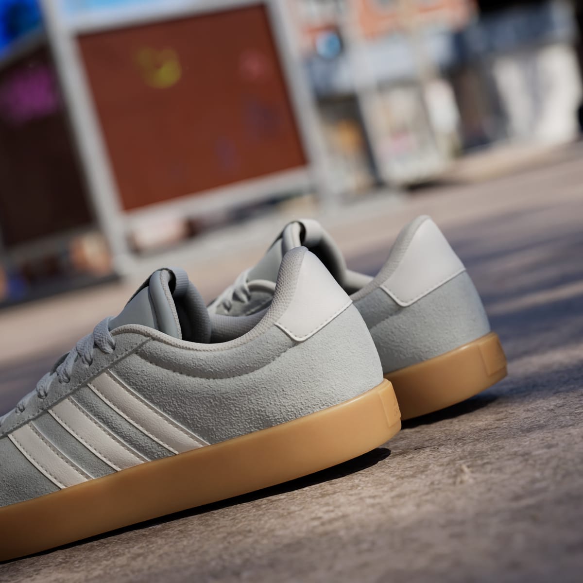 adidas Women's VL Court 3.0 Shoes - Wonder Silver / Off White / Gum