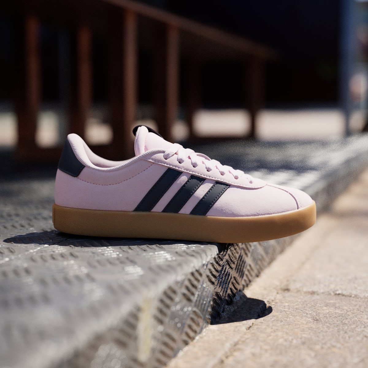adidas Women's VL Court 3.0 Shoes - Clear Pink / Legend Ink / Gum