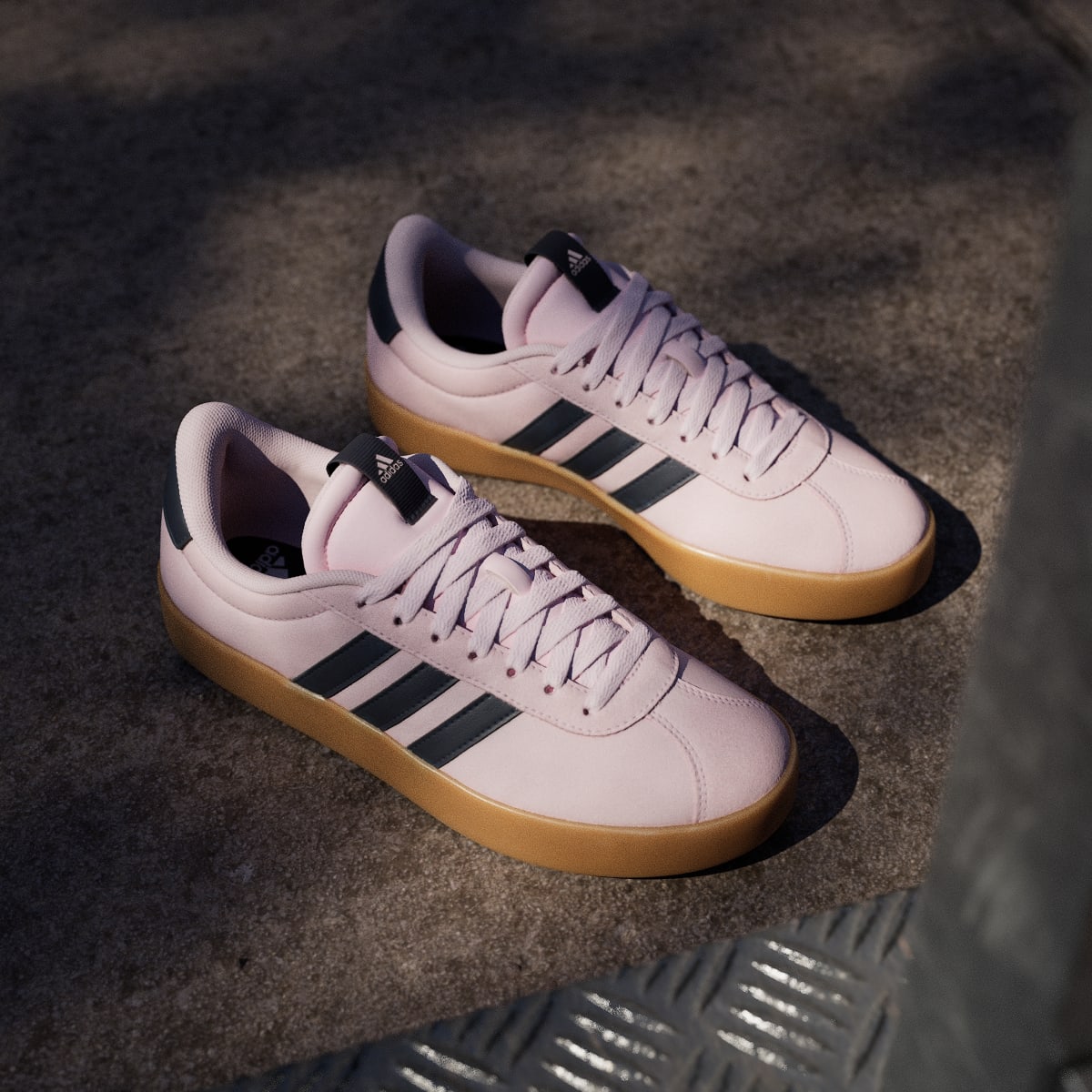 adidas Women's VL Court 3.0 Shoes - Clear Pink / Legend Ink / Gum